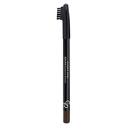 A black eyebrow pencil with a brush-like tip and white text reading 'DEEP EYEBROW PENCIL' on the barrel, shown vertically on a plain white background.