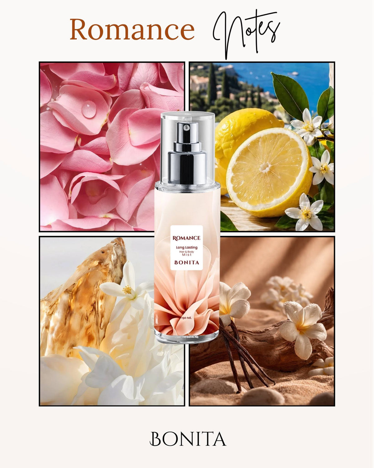 Bonita Romance Hair & Body Mist
