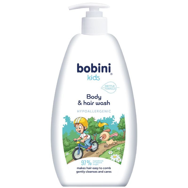Bobini Kids 2-in-1 Hypoallergenic Body & Hair Wash – 500ml