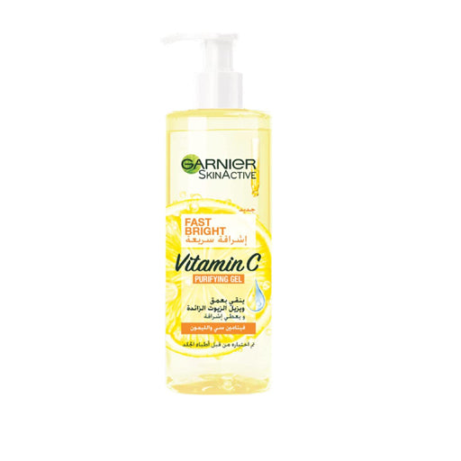 Garnier Fast Bright Vitamin C Purifying Gel Wash (400ml)