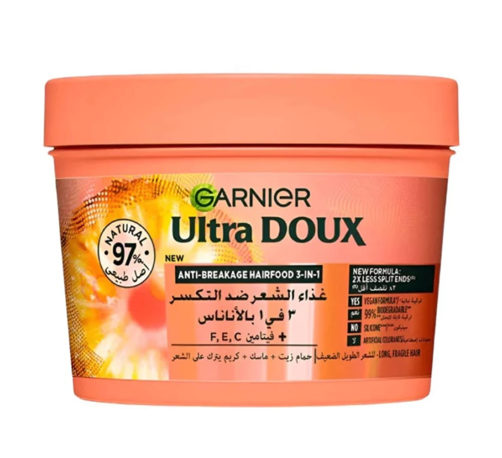 Garnier Ultra Doux 3-in-1 Pineapple Hair Food Mask 390ml
