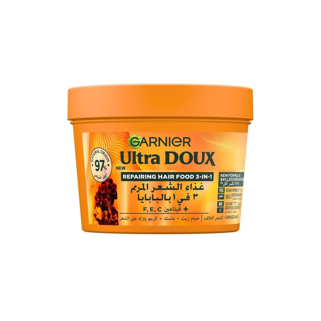 Garnier Ultra Doux Repairing Papaya Hair Food Mask (390 ml)