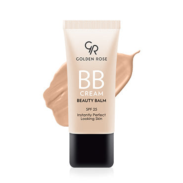 Golden Rose BB Cream Beauty Balm tube on a white background