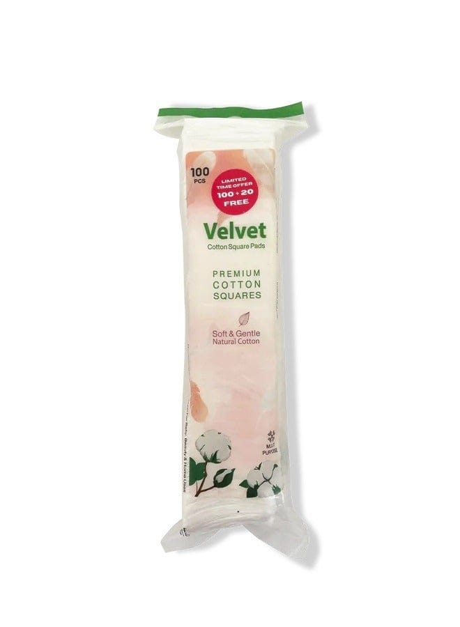 VELVET Cotton Squares 100 Pieces